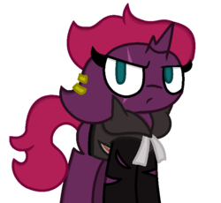 Size: 711x653 | Tagged: safe, artist:thefanficfanpony, fizzlepop berrytwist, tempest shadow, pony, unicorn, g4, my little pony: the movie, broken horn, female, gladion, horn, pokémon, pokémon sun and moon, simple background, solo, transparent background