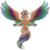 Size: 5000x5000 | Tagged: safe, artist:amazing-artsong, oc, oc only, oc:artsong, pegasus, pony, absurd resolution, female, large wings, mare, one eye closed, rainbow power, simple background, solo, spread wings, transparent background, wings, wink