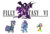 Size: 260x175 | Tagged: safe, artist:rydelfox, discord, maud pie, trixie, pony, unicorn, g4, adventure ponies, female, filly fantasy vi, mare, pixel art, sprite