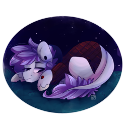 Size: 1700x1700 | Tagged: safe, artist:mentalphase, oc, oc only, oc:nightstream, earth pony, pony, clothes, prone, solo