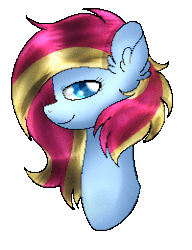 Size: 200x260 | Tagged: safe, artist:northlights8, oc, oc only, oc:batter batter, pony, animated, blinking, female, gif, mare, simple background, solo, transparent background