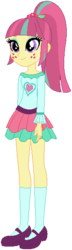 Size: 166x580 | Tagged: safe, artist:ra1nb0wk1tty, sour sweet, equestria girls, g4, clothes, cute, female, freckles, mary janes, ponytail, shoes, simple background, skirt, socks, solo, transparent background