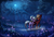 Size: 3259x2188 | Tagged: safe, artist:ramiras, cloudchaser, oc, oc:neostrike, pegasus, pony, g4, canon x oc, commission, duo, female, flower, forest, full moon, high res, looking at each other, male, mare, moon, moonlight, neochaser, night, scenery, scenery porn, shipping, smiling, stallion, straight