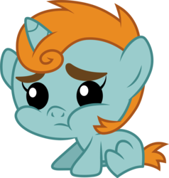 Size: 3001x3149 | Tagged: safe, artist:cloudy glow, snips, pony, unicorn, g4, magic duel, baby, baby pony, baby snips, beady eyes, colt, cute, diasnips, high res, male, sad, simple background, solo, transparent background, vector, younger