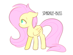 Size: 1024x768 | Tagged: safe, artist:sparkle-bliss, fluttershy, g4, female, floppy ears, folded wings, looking away, looking up, no mouth, profile, simple background, solo, standing, transparent background