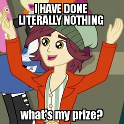 Size: 376x377 | Tagged: safe, edit, edited screencap, screencap, golden hazel, normal norman, paisley, velvet sky, equestria girls, g4, my little pony equestria girls: friendship games, arms in the air, background human, boots, cheering, clothes, high heel boots, image macro, jacket, meme, skirt, spazzmaster