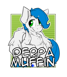 Size: 2100x2400 | Tagged: safe, artist:bbsartboutique, oc, oc only, oc:math millien, pegasus, pony, badge, con badge, high res, solo, thumbs up