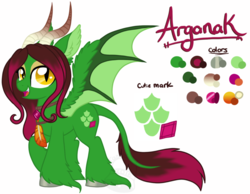 Size: 900x698 | Tagged: safe, artist:tambelon, oc, oc only, oc:arganak, dracony, hybrid, female, jewelry, necklace, reference sheet, solo, unshorn fetlocks