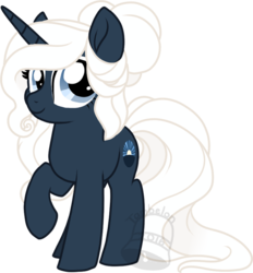 Size: 649x700 | Tagged: safe, artist:tambelon, oc, oc only, oc:sundream, pony, unicorn, female, mare, simple background, solo, transparent background, watermark