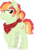 Size: 473x700 | Tagged: safe, artist:tambelon, oc, oc only, oc:sour apple, earth pony, pony, bandana, magical lesbian spawn, male, offspring, parent:applejack, parent:rainbow dash, parents:appledash, simple background, solo, stallion, transparent background, watermark