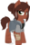 Size: 531x800 | Tagged: safe, artist:tambelon, pony, unicorn, bandage, broken horn, clothes, crossover, ellie, female, horn, jacket, jewelry, mare, necklace, ponified, roleplay, shirt, simple background, solo, the last of us, transparent background