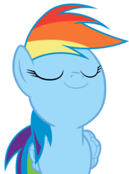 Size: 5100x6840 | Tagged: safe, artist:joemasterpencil, rainbow dash, g4, .ai available, absurd resolution, eyes closed, female, proud, simple background, smiling, solo, transparent background, vector