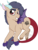 Size: 536x700 | Tagged: safe, artist:tambelon, oc, oc only, oc:oculus, draconequus, hybrid, chibi, draconequus oc, interspecies offspring, male, offspring, parent:discord, parent:princess celestia, parents:dislestia, simple background, solo, transparent background, watermark