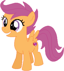 Size: 251x278 | Tagged: safe, artist:ra1nb0wk1tty, scootaloo, g4, female, simple background, solo, white background