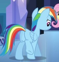 Size: 206x218 | Tagged: safe, screencap, fluttershy, rainbow dash, pony, equestria girls, g4, butt, cropped, female, mare, plot