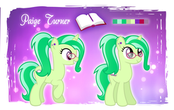 Size: 1527x974 | Tagged: safe, artist:rish--loo, oc, oc only, oc:paige turner, pony, unicorn, bookworm, female, librarian, mare, nerdy, reference sheet
