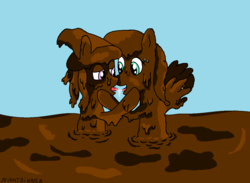 Size: 1094x802 | Tagged: safe, alternate version, artist:amateur-draw, fluttershy, tree hugger, g4, 1000 hours in ms paint, ms paint, mud, muddy