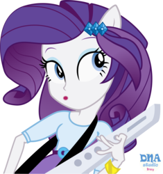 Size: 8928x9494 | Tagged: safe, artist:dnastudiobrony, rarity, equestria girls, g4, my little pony equestria girls: rainbow rocks, absurd resolution, bracelet, clothes, cute, female, keytar, musical instrument, open mouth, ponied up, pony ears, simple background, skirt, solo, transparent background, vector