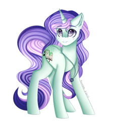Size: 3137x3494 | Tagged: safe, artist:kurochhi, oc, oc only, oc:sweet spell, pony, unicorn, female, high res, mare, simple background, solo, transparent background