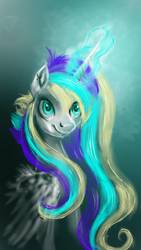 Size: 720x1280 | Tagged: safe, artist:black-opal1, oc, oc only, alicorn, pony, alicorn oc, female, glowing horn, horn, magic, mare, solo