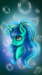 Size: 600x1067 | Tagged: safe, artist:black-opal1, oc, oc only, pony, unicorn, bust, female, mare, portrait, solo