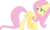 Size: 4981x3000 | Tagged: safe, artist:aqua-pony, fluttershy, g4, .svg available, female, folded wings, high res, looking back, simple background, solo, transparent background, vector, walking