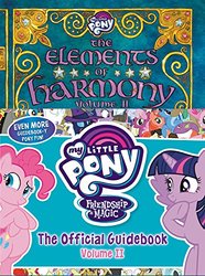 Size: 371x500 | Tagged: safe, bulk biceps, cheerilee, daring do, discord, flam, flim, jeff letrotski, mare do well, pinkie pie, spitfire, thunderlane, trixie, twilight sparkle, alicorn, pony, g4, my little pony: the elements of harmony volume ii, official, book, cover, elements of harmony, future twilight, merchandise, twilight sparkle (alicorn)
