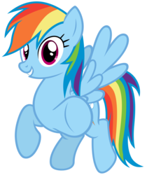 Size: 820x974 | Tagged: safe, artist:mrlolcats17, rainbow dash, pegasus, pony, g4, .psd available, female, pointing, simple background, smiling, solo, transparent background, vector