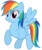 Size: 820x974 | Tagged: safe, artist:mrlolcats17, rainbow dash, pegasus, pony, g4, .psd available, female, pointing, simple background, smiling, solo, transparent background, vector