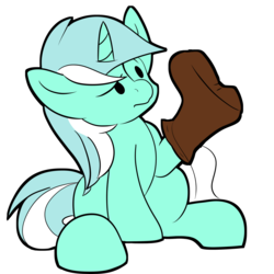 Size: 1200x1200 | Tagged: safe, artist:chrisgotjar, lyra heartstrings, pony, unicorn, g4, boots, clothes, female, lyra doing lyra things, shoes, silly, silly pony, simple background, solo, transparent background