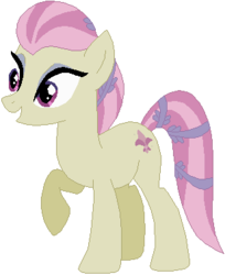 Size: 308x378 | Tagged: safe, artist:ra1nb0wk1tty, fleur de verre, crystal pony, pony, g4, simple background, solo, white background