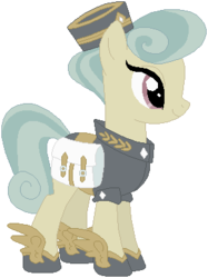 Size: 291x390 | Tagged: safe, artist:ra1nb0wk1tty, golden hooves (g4), crystal pony, pony, g4, female, simple background, solo, white background