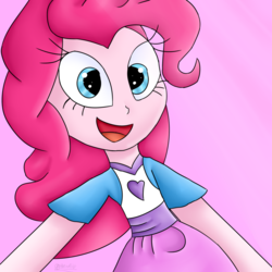 Size: 1024x1024 | Tagged: safe, artist:gg-the-artist, pinkie pie, equestria girls, g4, female, smiling, solo