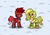 Size: 1012x704 | Tagged: safe, artist:lil_vampirecj, oc, oc only, pony, pony town, five nights at freddy's, screenshots