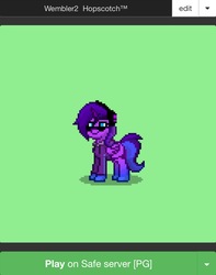 Size: 1010x1284 | Tagged: safe, artist:lil_vampirecj, oc, oc only, oc:mauve, alicorn, pony, pony town, solo