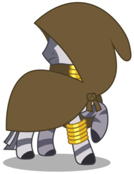 Size: 2298x3000 | Tagged: safe, artist:brony-works, zecora, zebra, g4, cloak, clothes, female, high res, simple background, solo, transparent background, vector