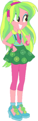 Size: 170x528 | Tagged: safe, artist:ra1nb0wk1tty, lemon zest, equestria girls, g4, clothes swap, female, green, simple background, solo, white background