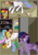 Size: 1488x2105 | Tagged: safe, artist:fimstargazer, princess celestia, spike, sunset shimmer, twilight sparkle, alicorn, dragon, pony, unicorn, comic:memories, g4, book, bookshelf, comic, forgiveness, happy, homesick shimmer, hug, momlestia, reunion, the prodigal sunset, twilight sparkle (alicorn), underhoof