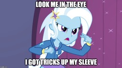 Size: 896x500 | Tagged: safe, edit, edited screencap, screencap, trixie, equestria girls, g4, my little pony equestria girls: rainbow rocks, image macro, meme