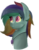 Size: 1003x1291 | Tagged: safe, artist:sprinkledashyt, oc, oc only, oc:whirlwind, pegasus, pony, bust, cheek fluff, ear fluff, jewelry, mood necklace, necklace, normal, painting, simple background, slit pupils, solo, transparent background