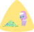 Size: 685x649 | Tagged: safe, artist:haretrinity, lavender essence, pony, rabbit, g4, cucumber, female, food, mare, pointy ponies, simple background, solo, spa pony, transparent background