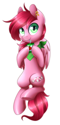 Size: 970x2024 | Tagged: safe, artist:scarlet-spectrum, oc, oc only, oc:cotton candy, pegasus, pony, bandana, commission, cute, ear piercing, femboy, green eyes, juice, juice box, looking at you, male, piercing, simple background, smiling, solo, stallion, transparent background