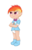 Size: 900x1420 | Tagged: safe, artist:the-crusader-network, rainbow dash, human, g4, age regression, clothes, diaper, dress, humanized