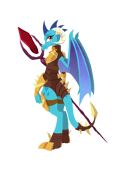 Size: 1500x2125 | Tagged: safe, artist:l8lhh8086, princess ember, dragon, g4, armor, bloodstone scepter, female, simple background, solo, transparent background