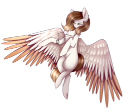 Size: 1831x1618 | Tagged: safe, artist:magicalbrownie, oc, oc only, pegasus, pony, chest fluff, eyes closed, female, mare, simple background, solo, transparent background