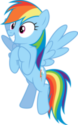 Size: 705x1132 | Tagged: safe, artist:powerpuncher, rainbow dash, pegasus, pony, g4, trade ya!, .svg available, female, happy, simple background, solo, transparent background, vector