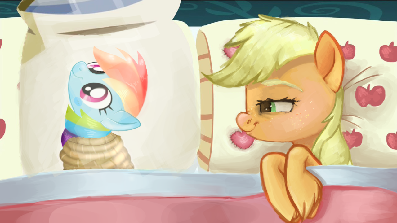 1398344 Absurd Res Appledash Applejack Applejacks Bed Partner