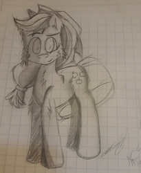 Size: 2704x3294 | Tagged: safe, applejack, g4, drawing, female, graph paper, high res, solo, traditional art