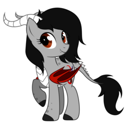 Size: 3000x3000 | Tagged: safe, artist:scarlet-spectrum, oc, oc only, oc:scarlet spectrum, dracony, hybrid, pony, fangs, female, high res, horn, mare, raised leg, simple background, solo, transparent background