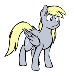 Size: 1784x1820 | Tagged: safe, artist:strangiesleepy, derpy hooves, pegasus, pony, g4, female, mare, simple background, solo